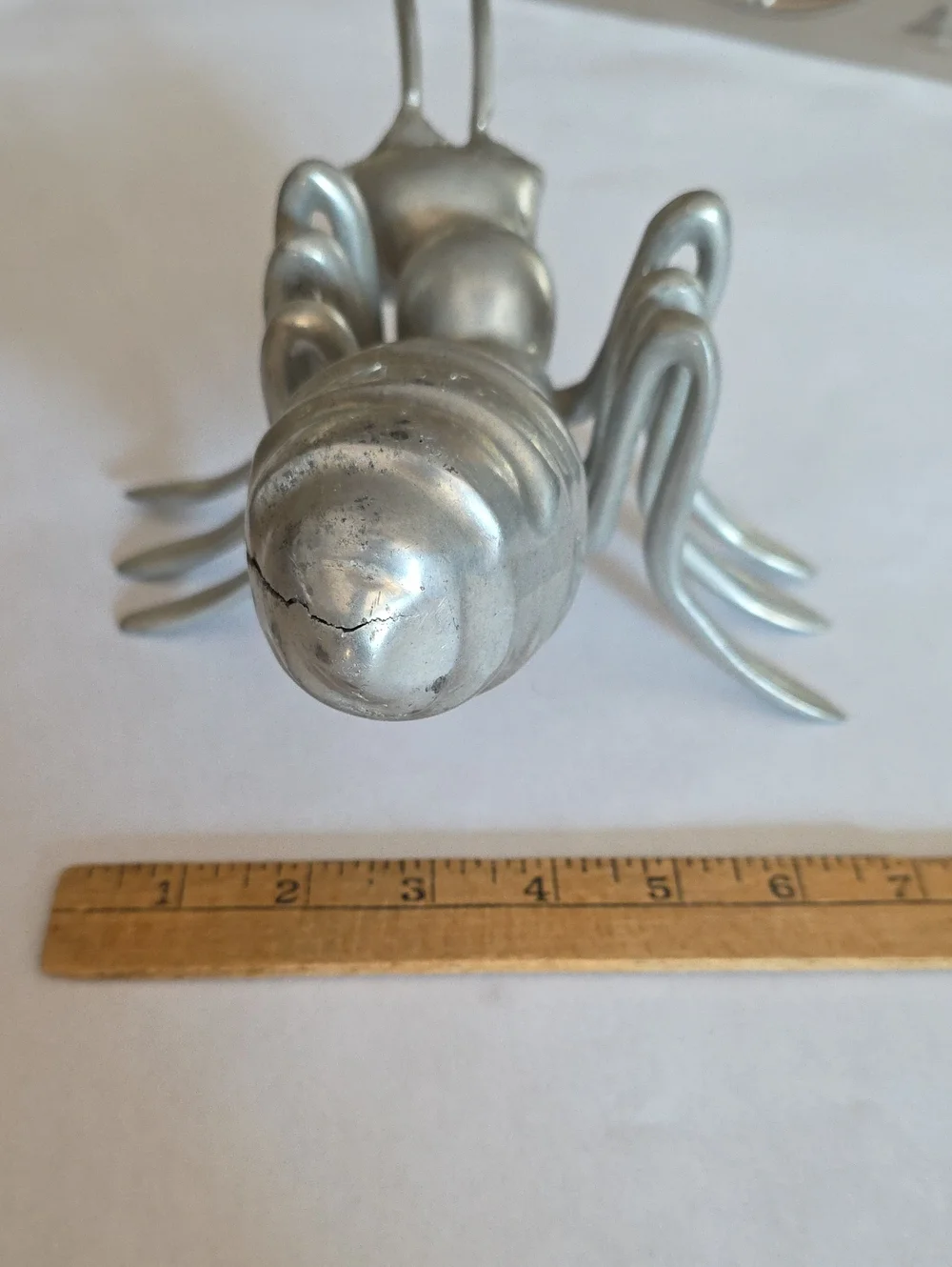 Vintage Polished Aluminum Ant Sculpture - Nima Oberoi Lunares San Francisco